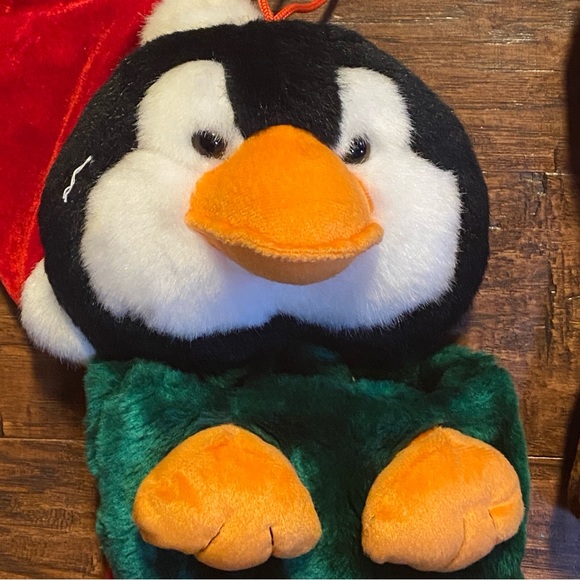 3D Penguin & Basset Hound Christmas Stockings 24” - Picture 5 of 9